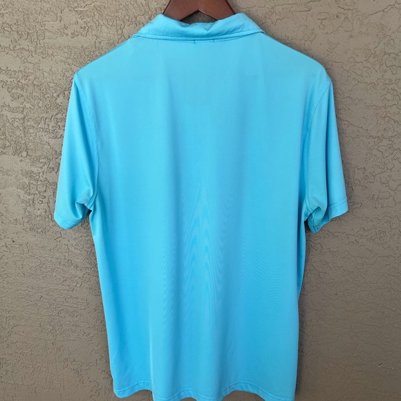 J McLaughlin Mens Aqua Polo,  Size Medium - Picture 4 of 8